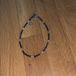 blue and gold choker